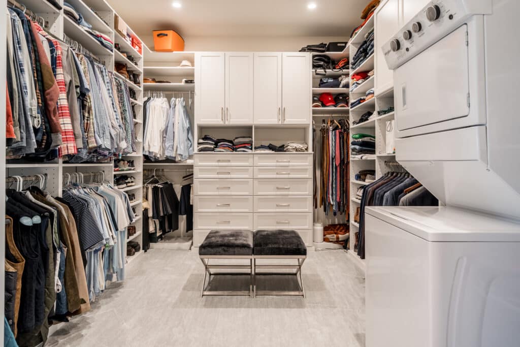 custom built closet organization