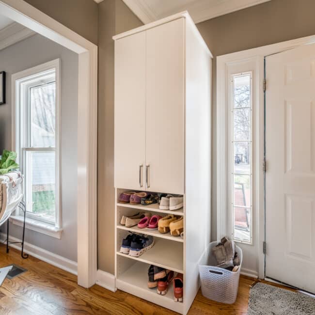 custom mudroom built in Louisiana